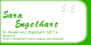 sara engelhart business card